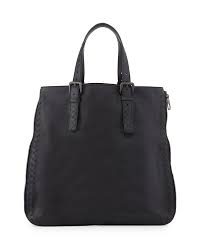 BOTTEGA VENETA INTRECCIATO LEATHER TOTE BAG