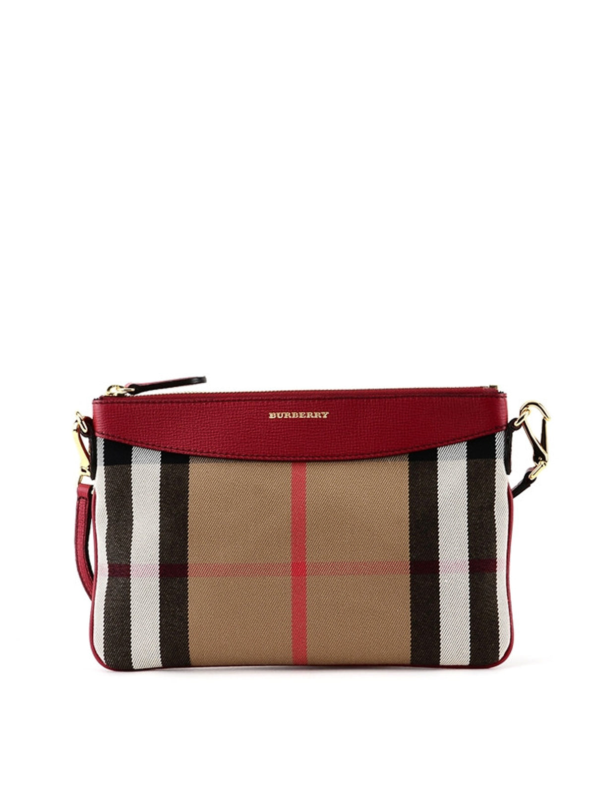 BURBERRY HOUSE CHECK DERBY CROSSBODY CLUTCH BAG