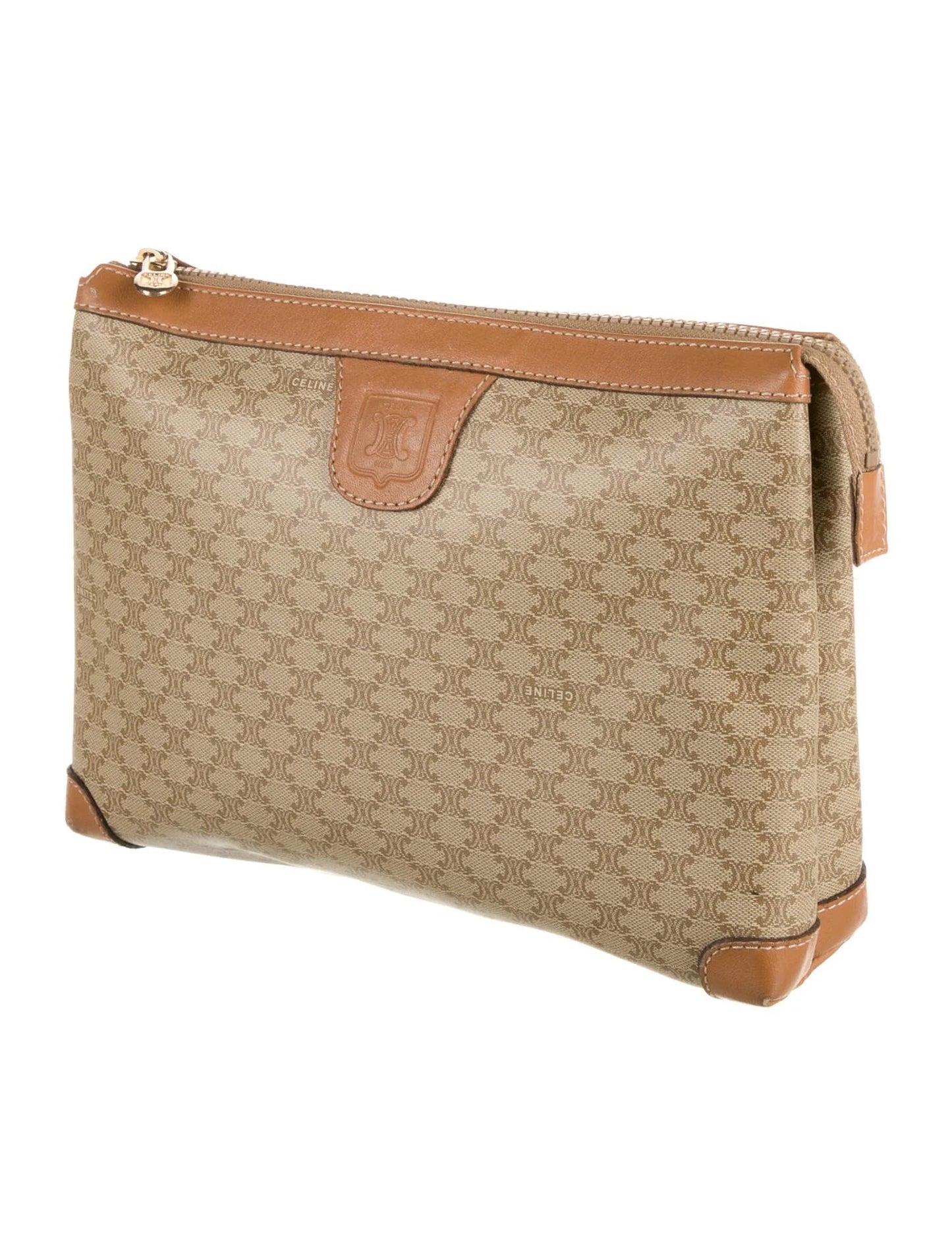 CÉLINE MACADAM CLUTCH/ POUCH