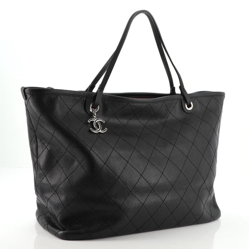 CHANEL CAVIAR QUILTED LAMBSKIN FEVER XL TOTE BAG