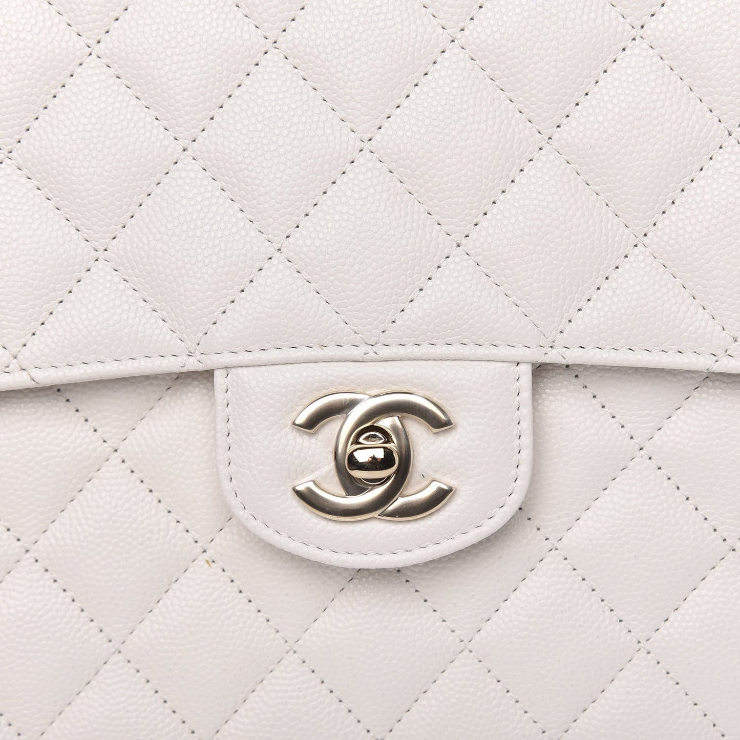 CHANEL CAVIAR QUILTED SQUARE FLAP CLUTCH BAG