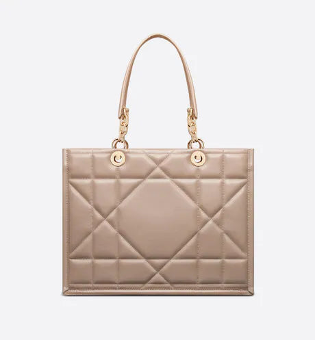 CHRISTIAN DIOR MEDIUM DIOR CALFSKIN LEATHER ESSENTIAL TOTE BAG