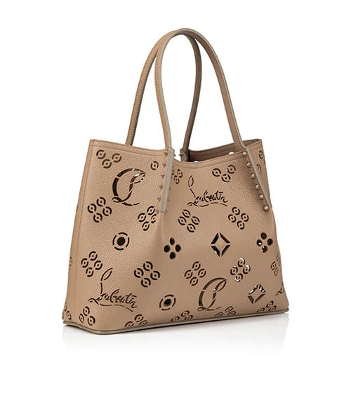 CHRISTIAN LOUBOUTIN CABAROCK LOUBINTHESKY PERFORATED LEATHER LARGE TOTE BAG