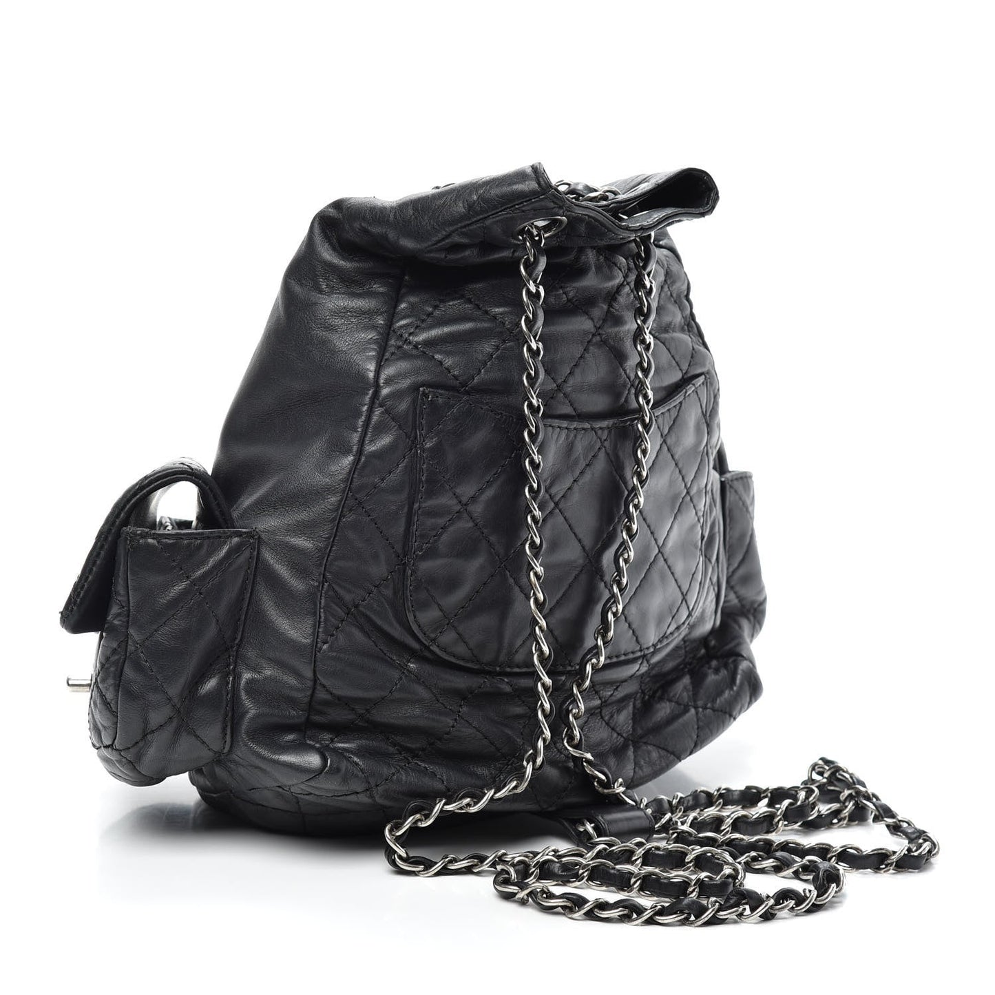 CHANEL MULTI POCKETS CALFSKIN LEATHER BACKPACK