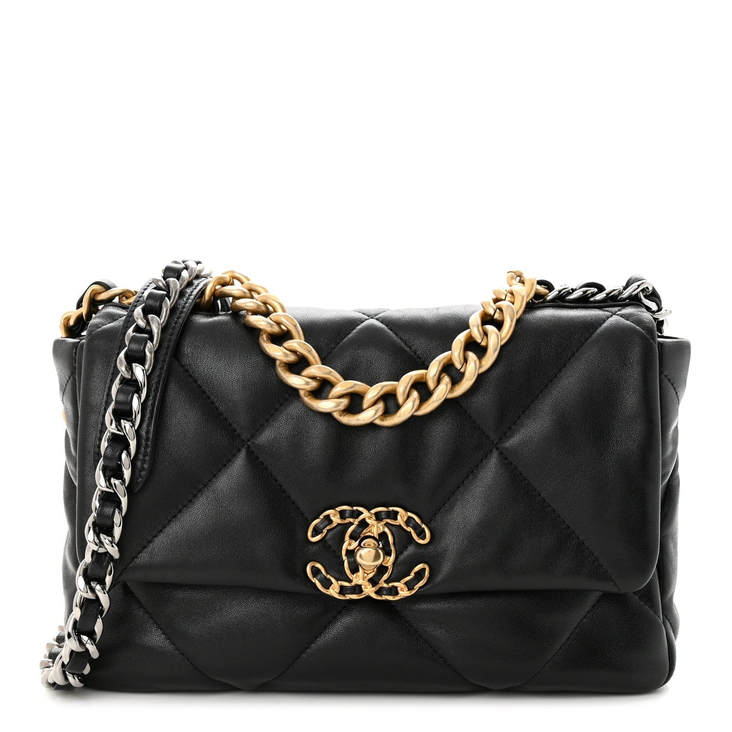 CHANEL 19 QUILTED LAMBSKIN LARGE FLAP BAG