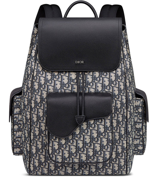 DIOR OBLIQUE LARGE SADDLE BACKPACK