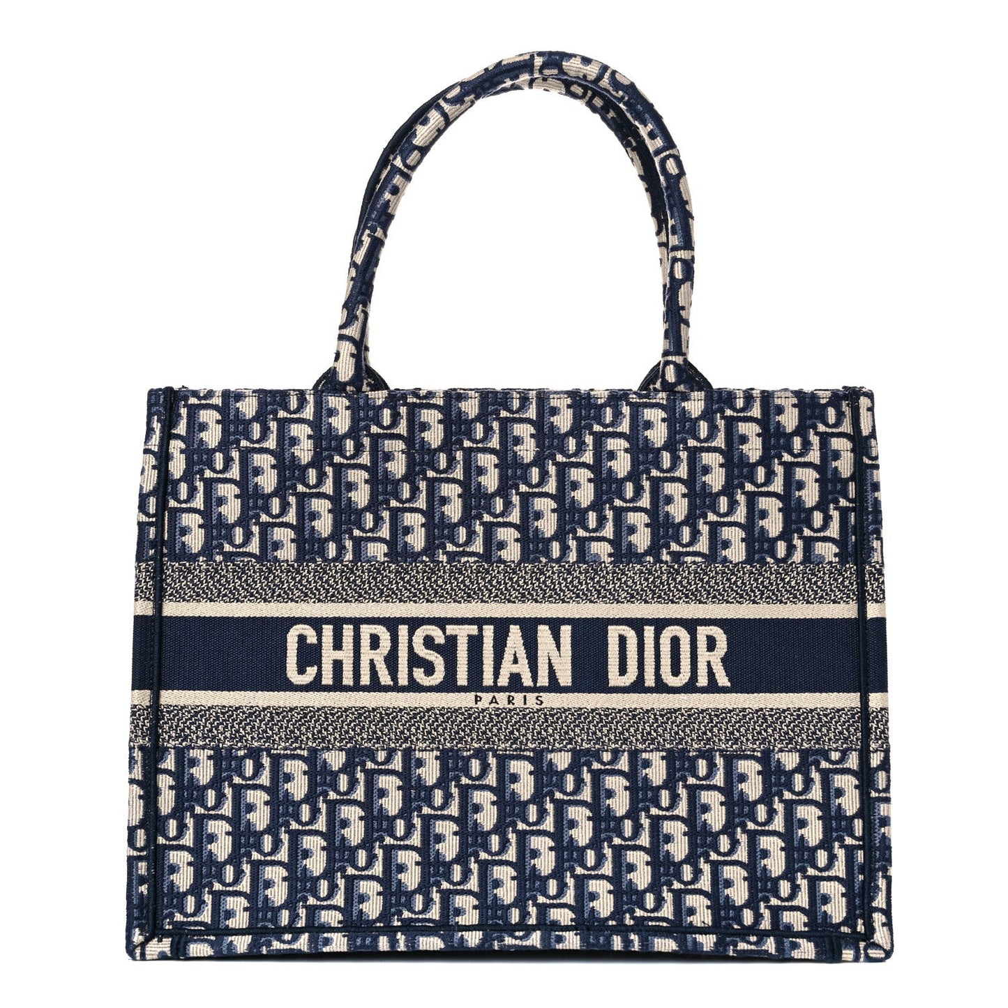 CHRISTIAN DIOR OBLIQUE BOOK MEDIUM TOTE BAG