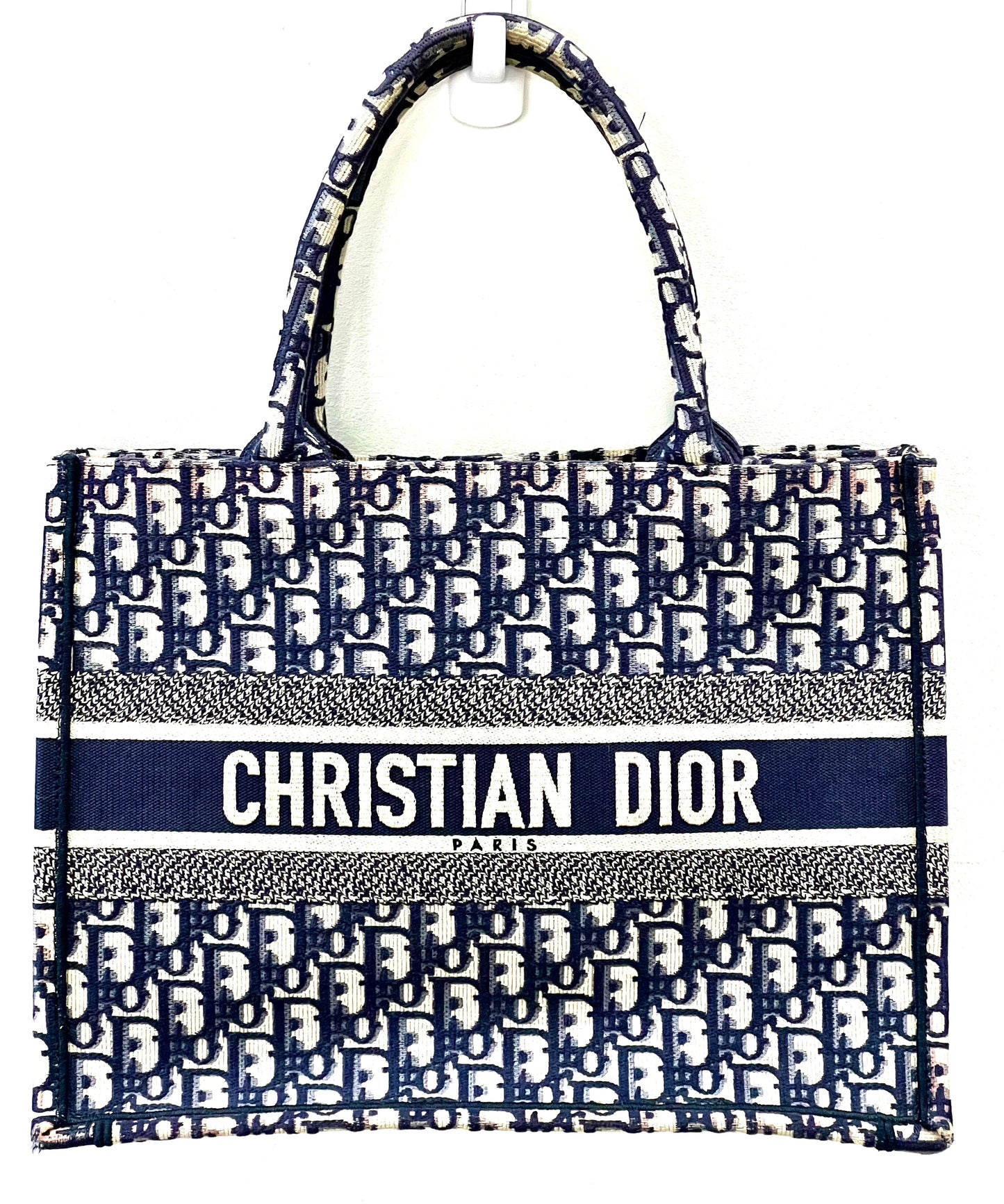 CHRISTIAN DIOR OBLIQUE BOOK MEDIUM TOTE BAG
