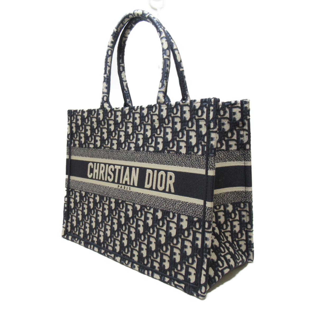 DIOR SMALL BOOK TOTE OBLIQUE EMBROIDERY
