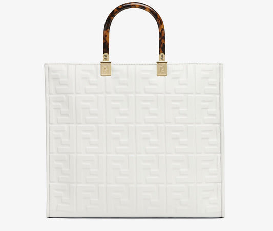 FENDI SUNSHINE MEDIUM LEATHER TOTE BAG