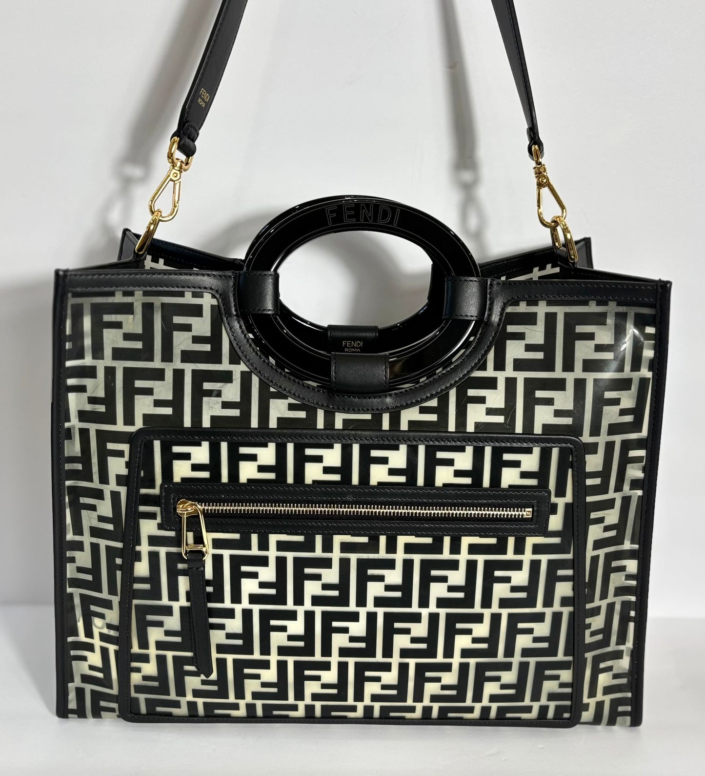 FENDI PVC LARGE RUNWAY TOTE
