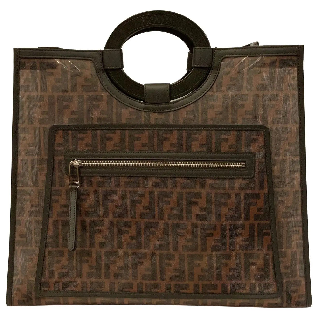 FENDI FF RUNAWAY SHOPPING TOTE BAG