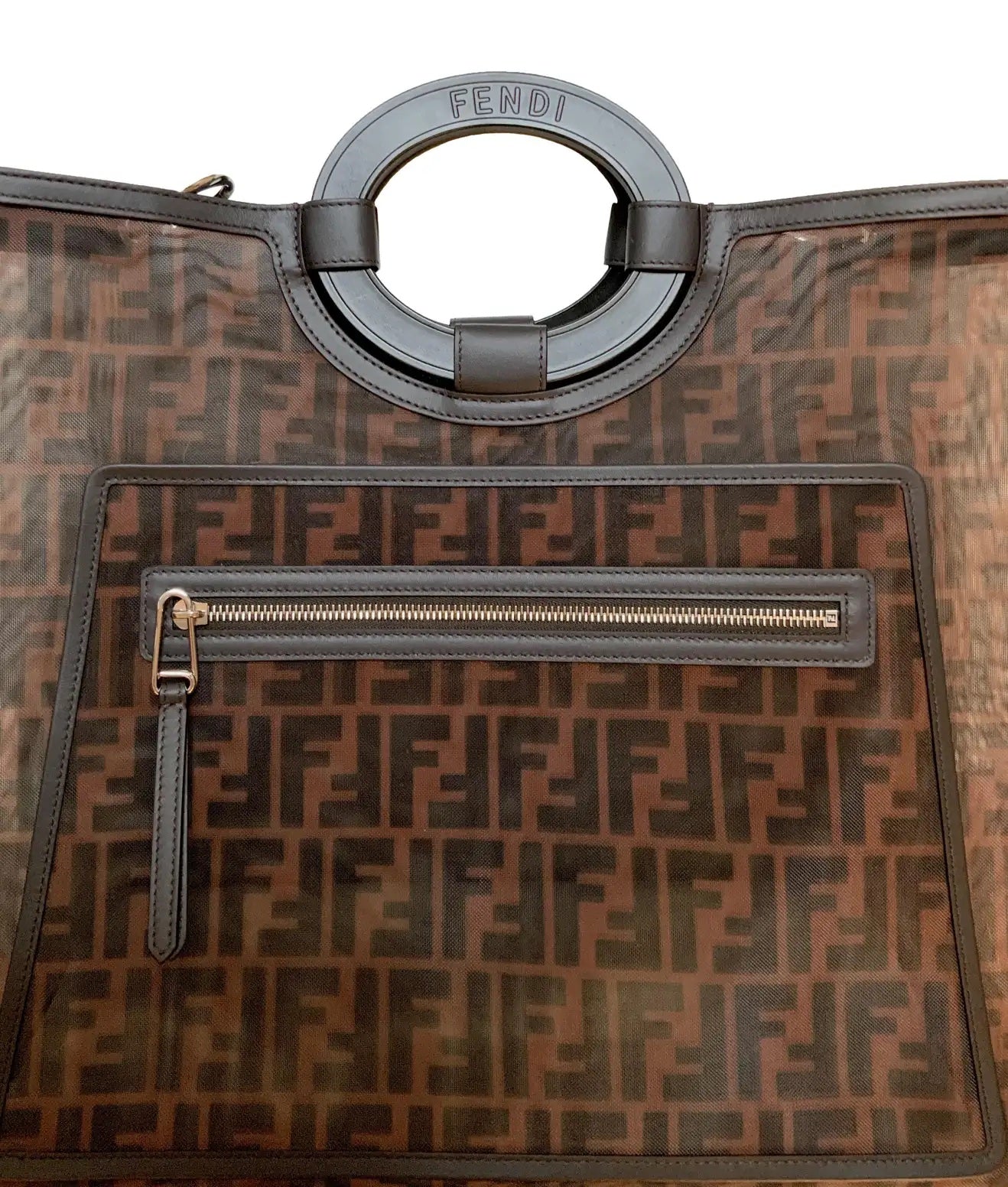 FENDI FF RUNAWAY SHOPPING TOTE BAG