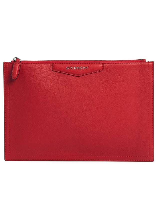 GIVENCHY ANTIGONA LARGE LEATHER CLUTCH BAG