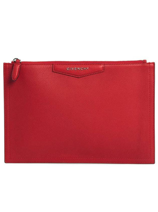 GIVENCHY ANTIGONA LARGE LEATHER CLUTCH BAG