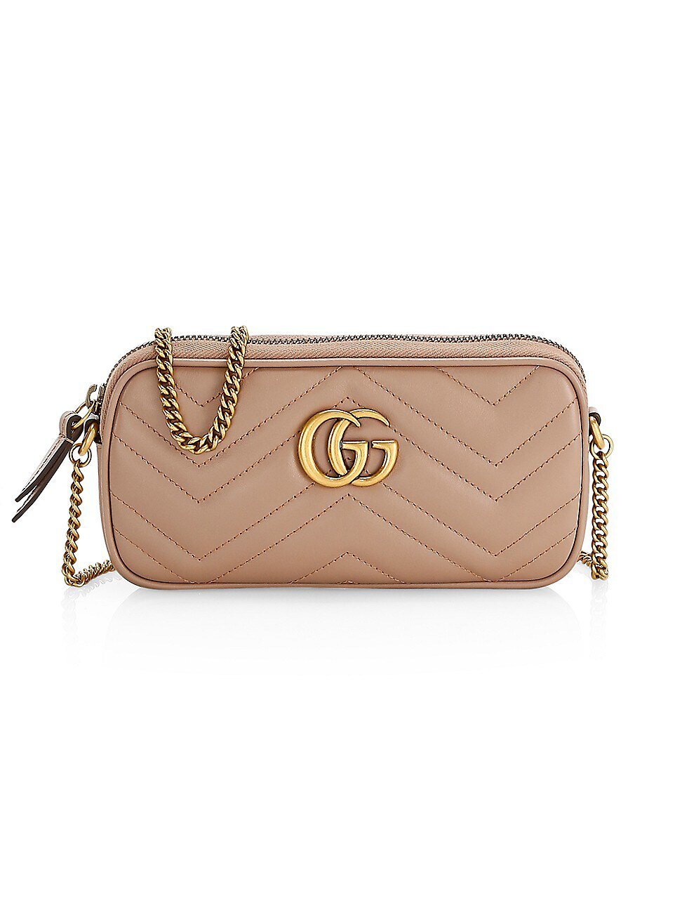 GUCCI GG MARMONT MATELASSE MINI CHAIN CROSSBODY BAG