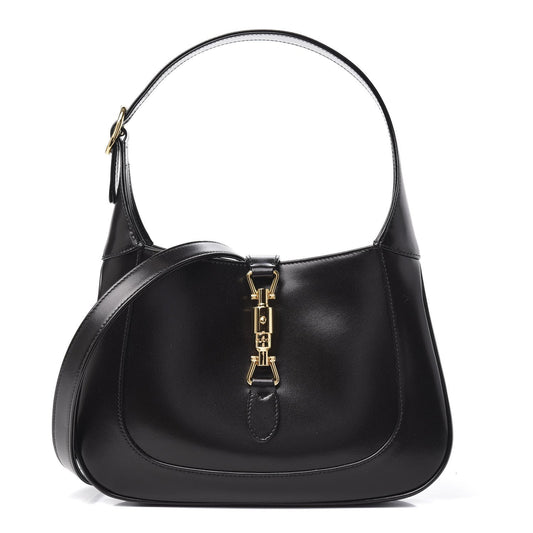 GUCCI 1961 CALFSKIN LEATHER BOARDED DYANA LUX SMALL JACKIE HOBO BAG