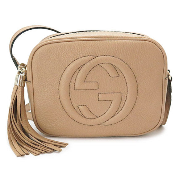GUCCI SOHO CALFSKIN LEATHER  DISCO BAG-HS