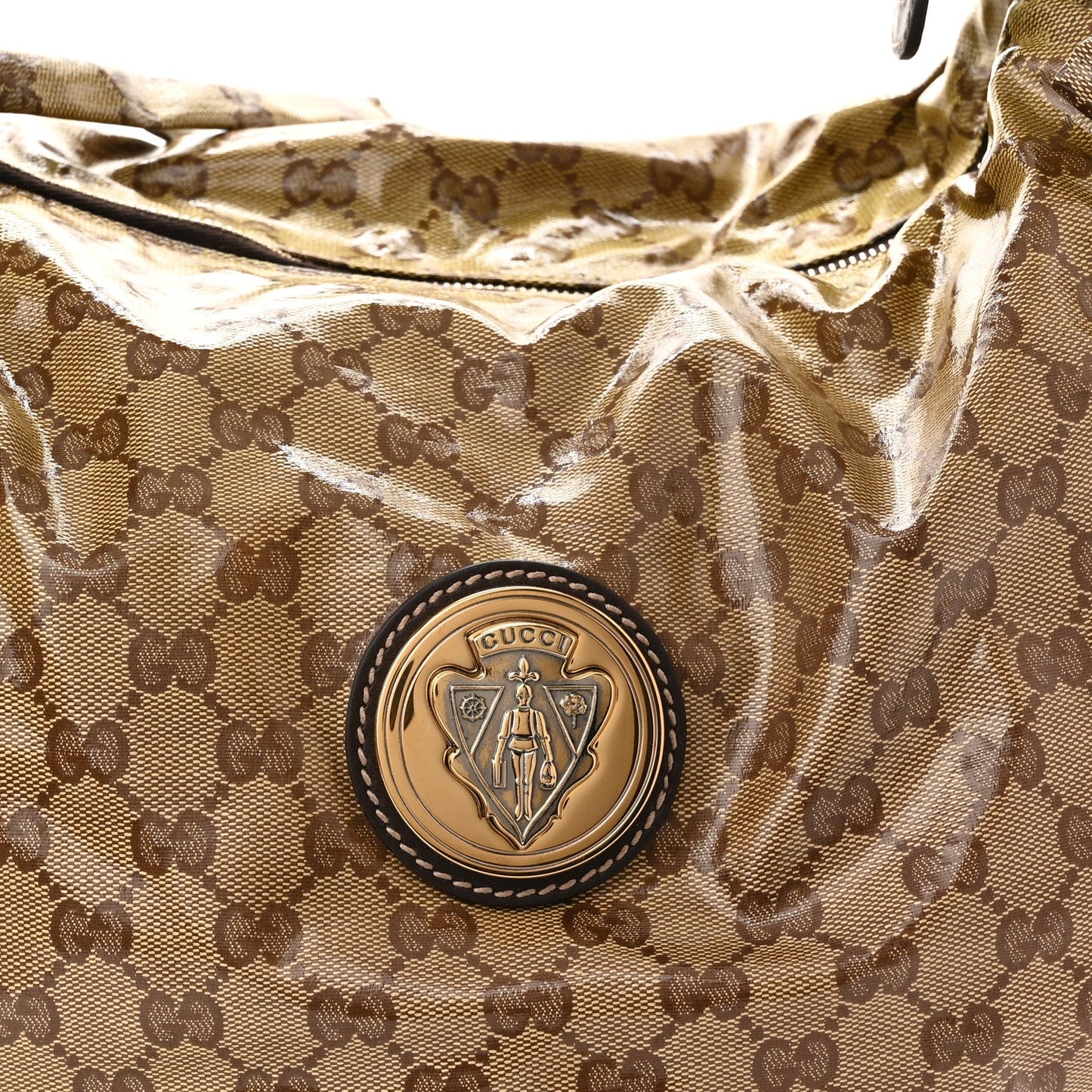 GUCCI CRYSTAL MONOGRAM HYSTERIA HOBO BAG