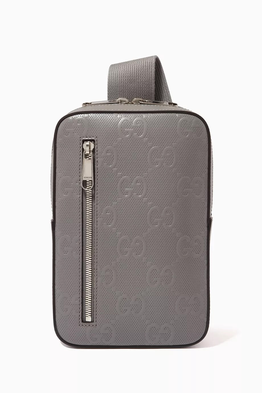 GUCCI GG EMBOSSED LEATHER SLINGBAG