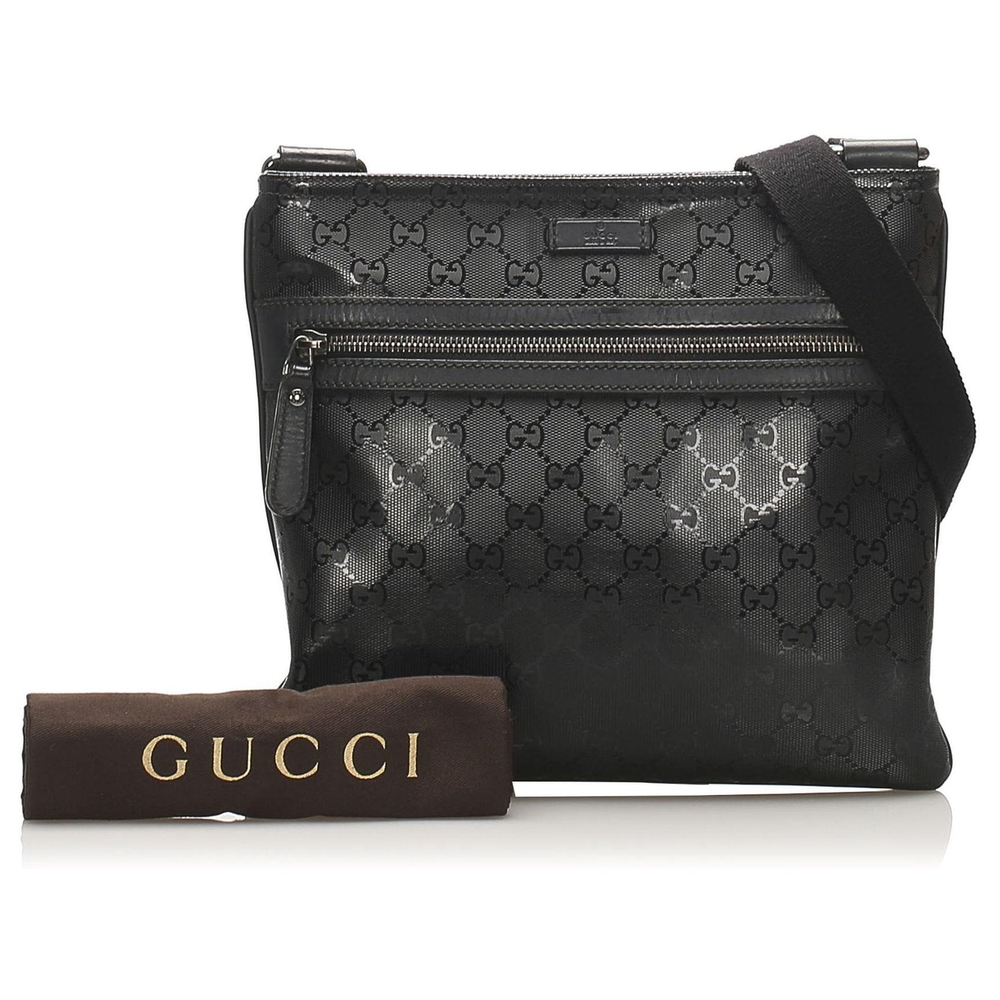 GUCCI GG IMPRIME MONOGRAM MESSENGER CROSSBODY BAG