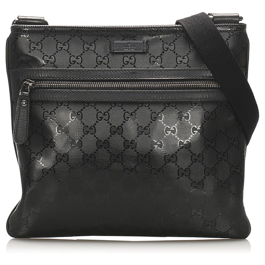 GUCCI GG IMPRIME MONOGRAM MESSENGER CROSSBODY BAG