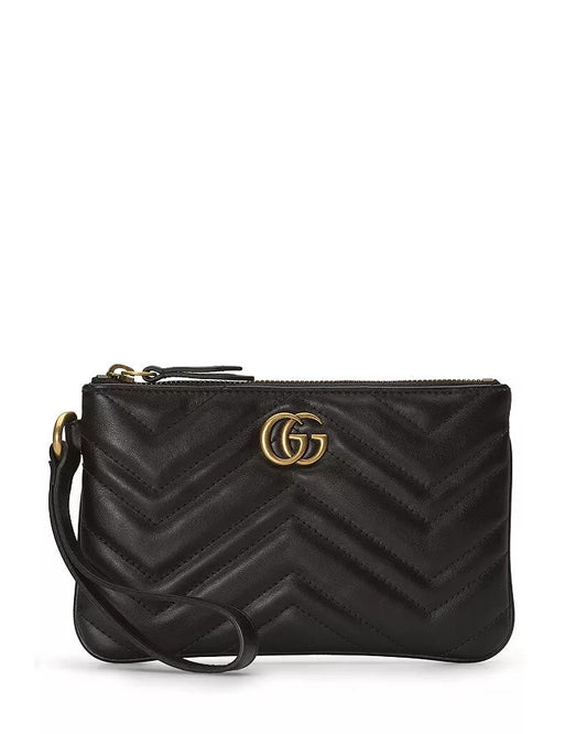 GUCCI GG MARMONT CALFSKIN LEATHER SMALL WEISTLET