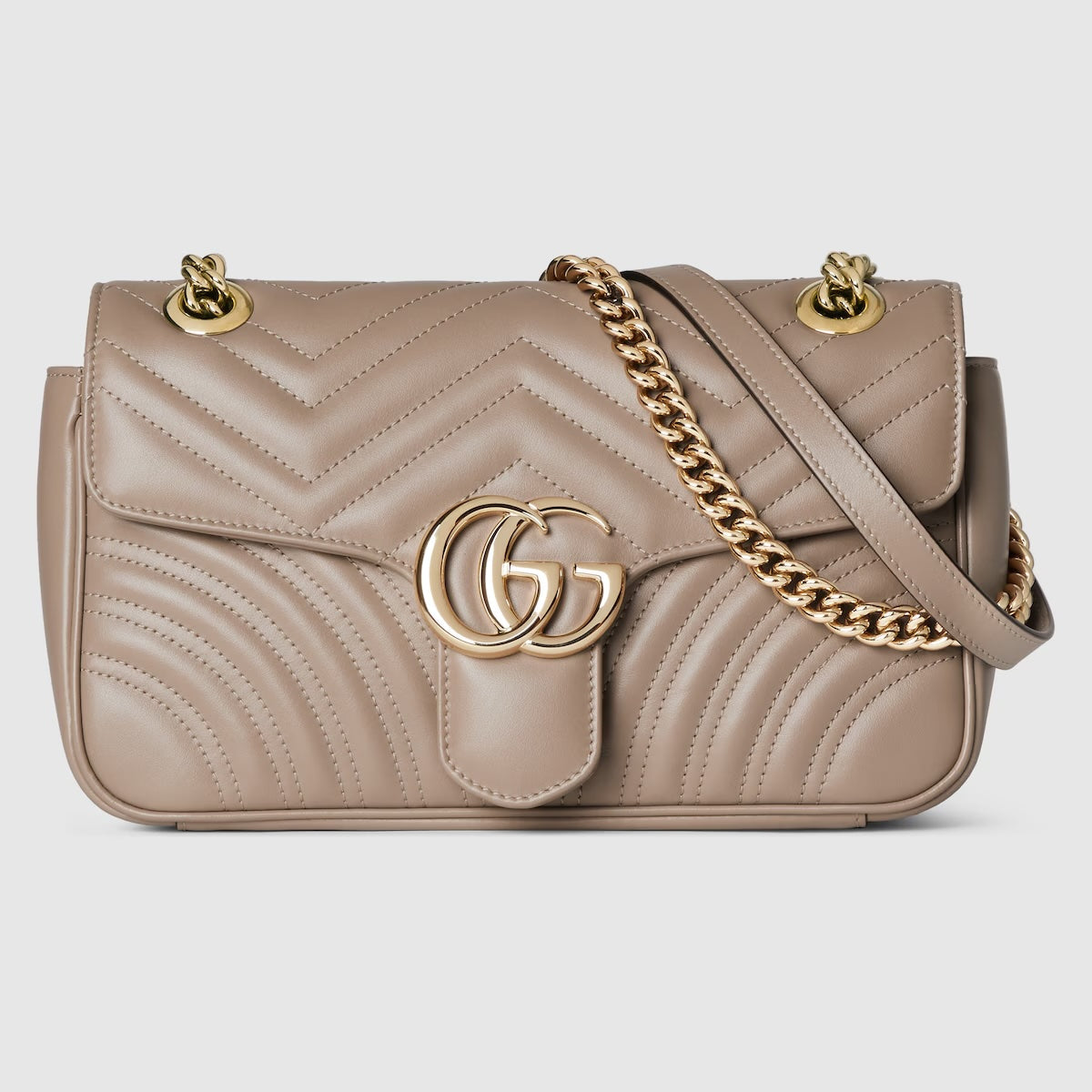 GUCCI GG MARMONT CALFSKIN LEATHER MEDIUM SHOULDER BAG