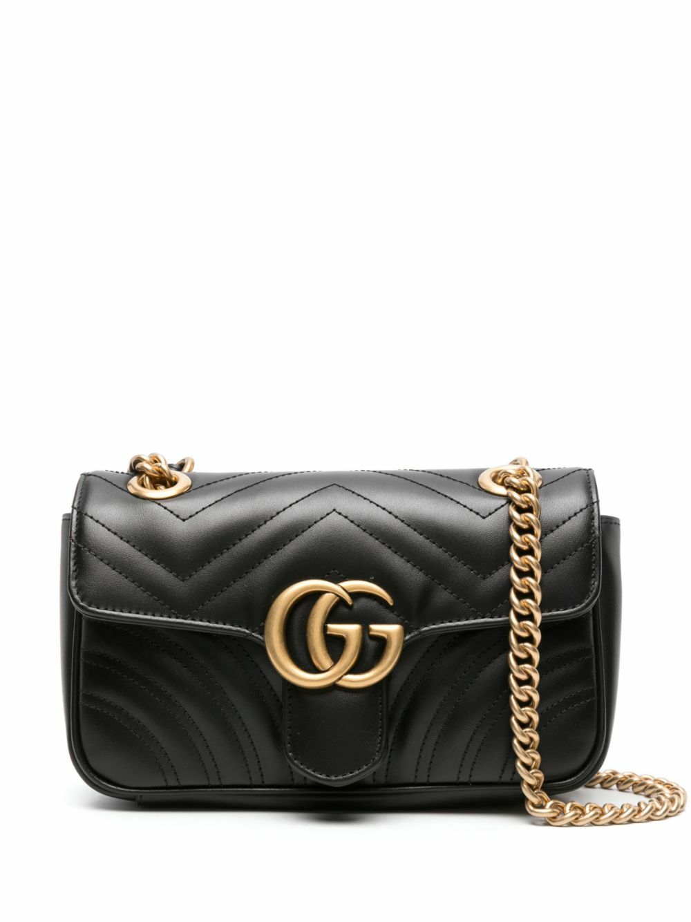 GUCCI GG MARMONT  MINI CALFSKIN LEATHER BAG