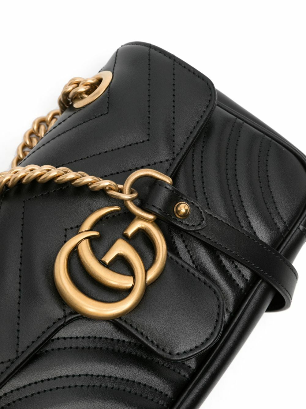 GUCCI GG MARMONT  MINI CALFSKIN LEATHER BAG