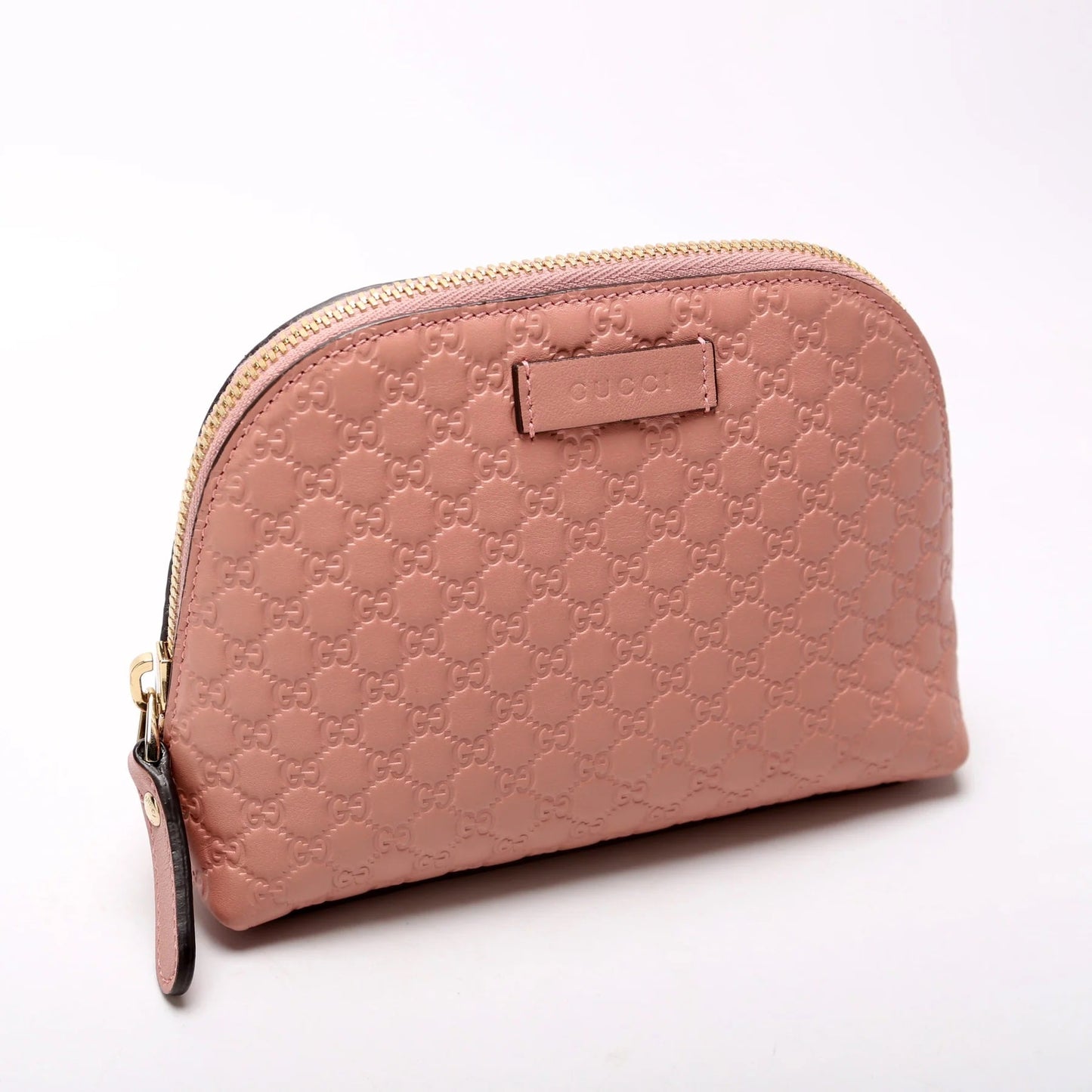 GUCCI GG MICROGUCCISSIMA LEATHER COSMETIC POUCH