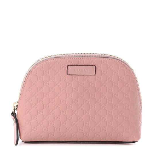GUCCI GG MICROGUCCISSIMA LEATHER COSMETIC POUCH