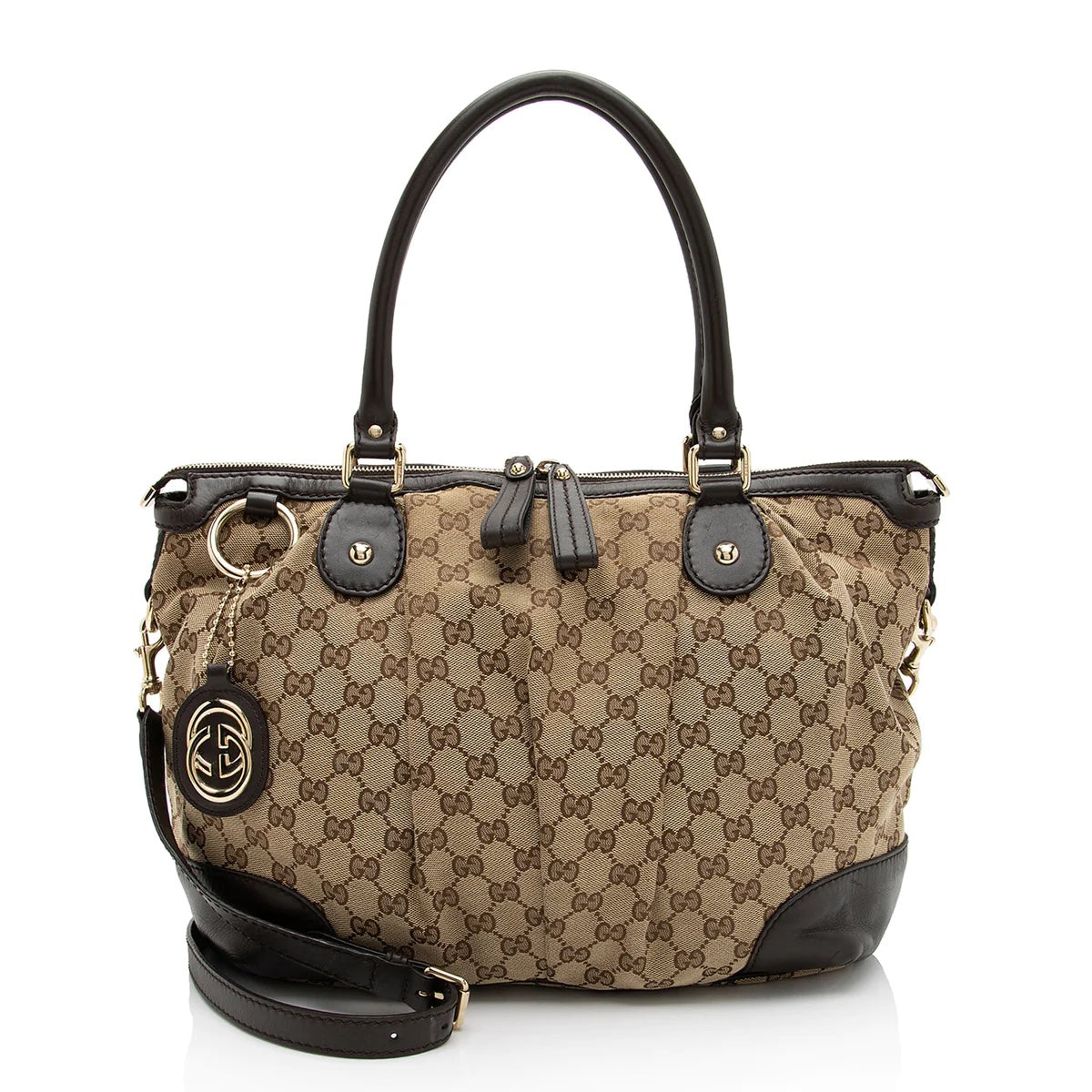 GUCCI SUKEY ORIGINAL GG TOP HANDLE BAG