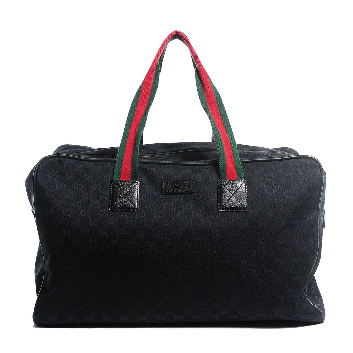 GUCCI GG MONOGRAM WEB COLLAPSIBLE CARRY-ON DUFFLE BAG