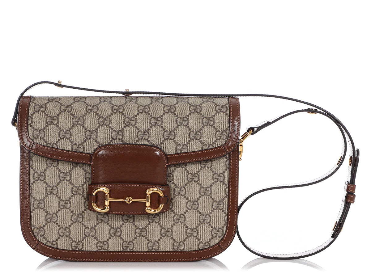 GUCCI GG SUPREME HORSEBIT 1955 SHOULDER BAG