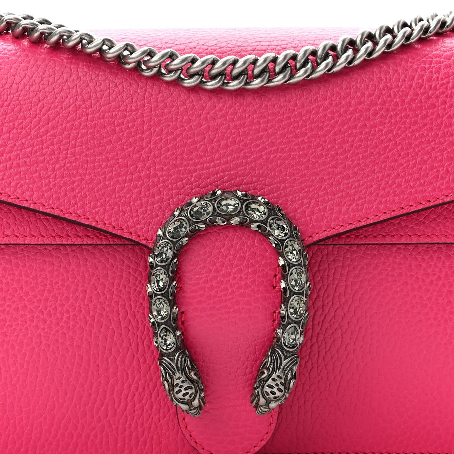 GUCCI GRAINED CALFSKIN LEATHER MINI DIONYSUS BAG