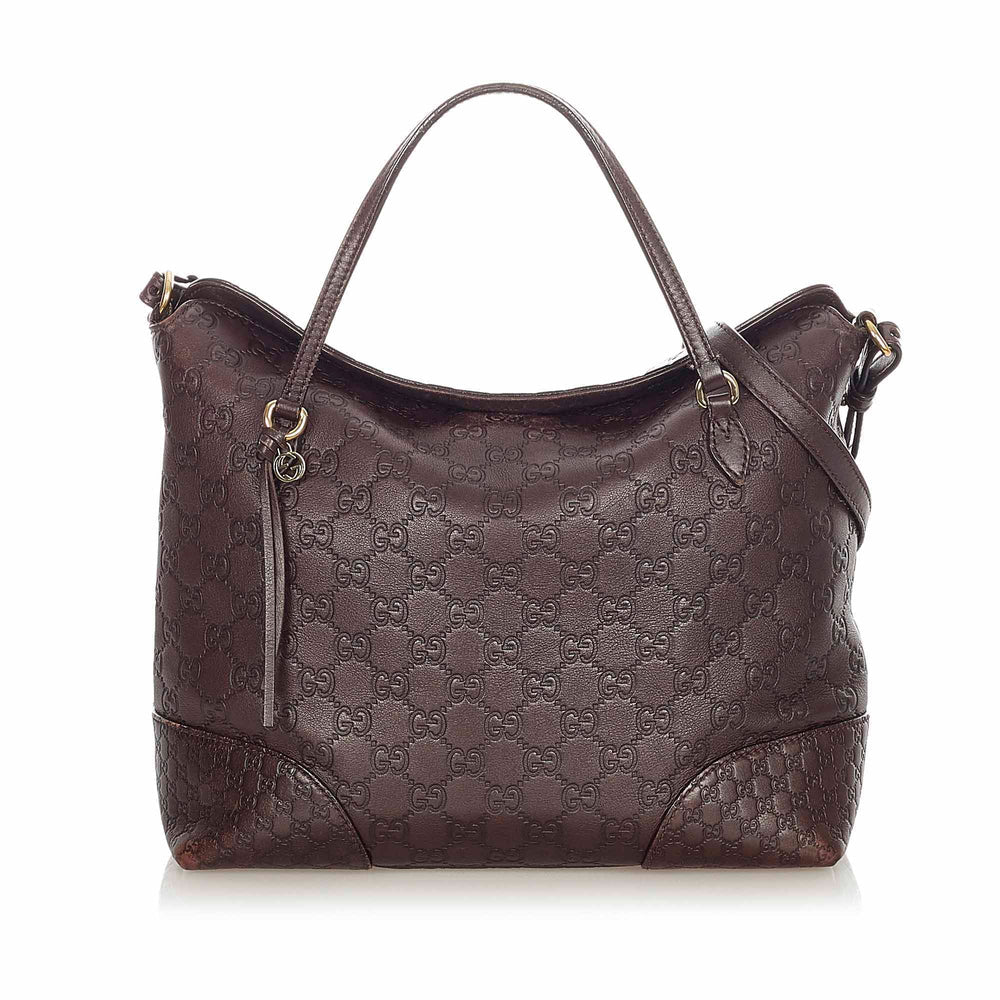 GUCCI GUCCISSIMA LEATHER BREE SATCHEL