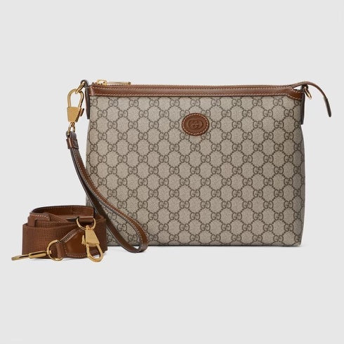 GUCCI INTERLOCKING G WRISTLET/ MESSENGER CROSSBODY BAG