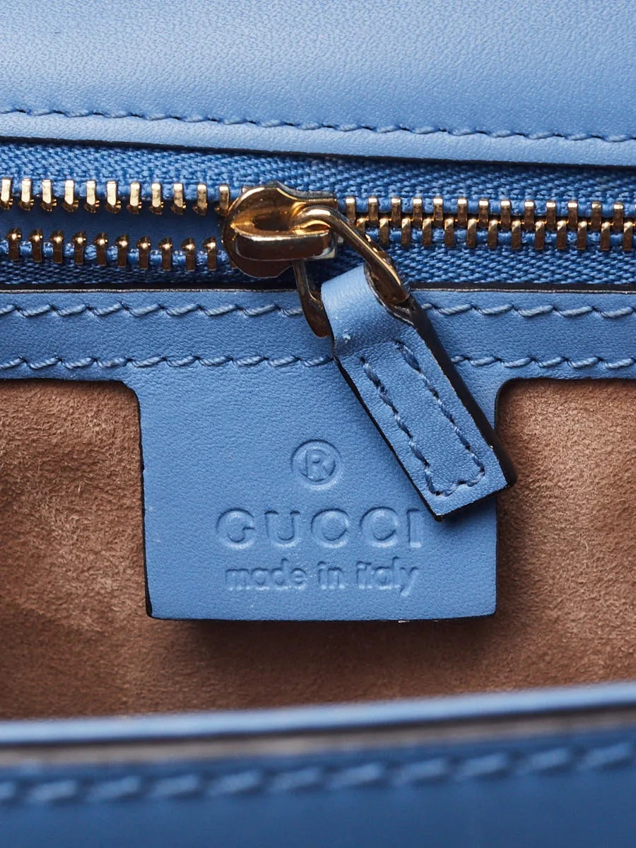 GUCCI LEATHER WEB MEDIUM SYLVIE SHOULDER BAG