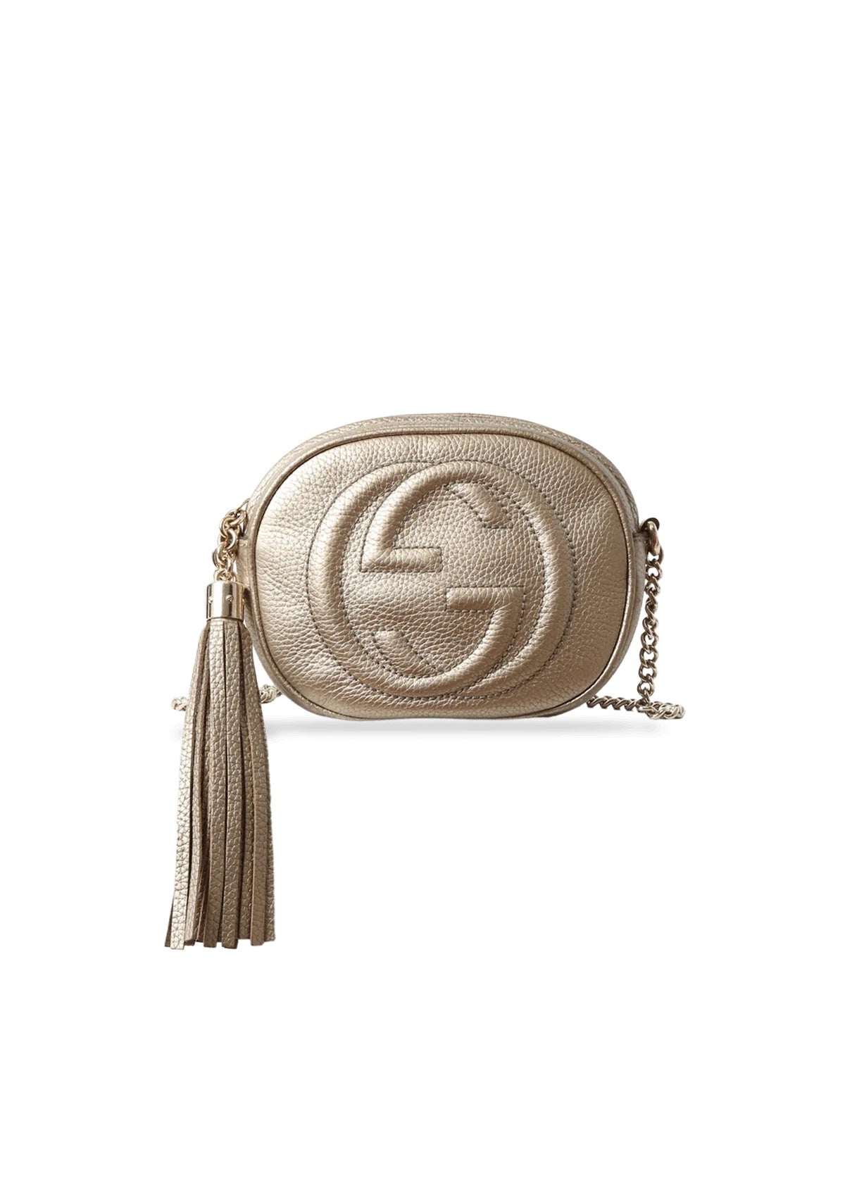 GUCCI SOHO DISCO CHAIN CROSSBODY BAG