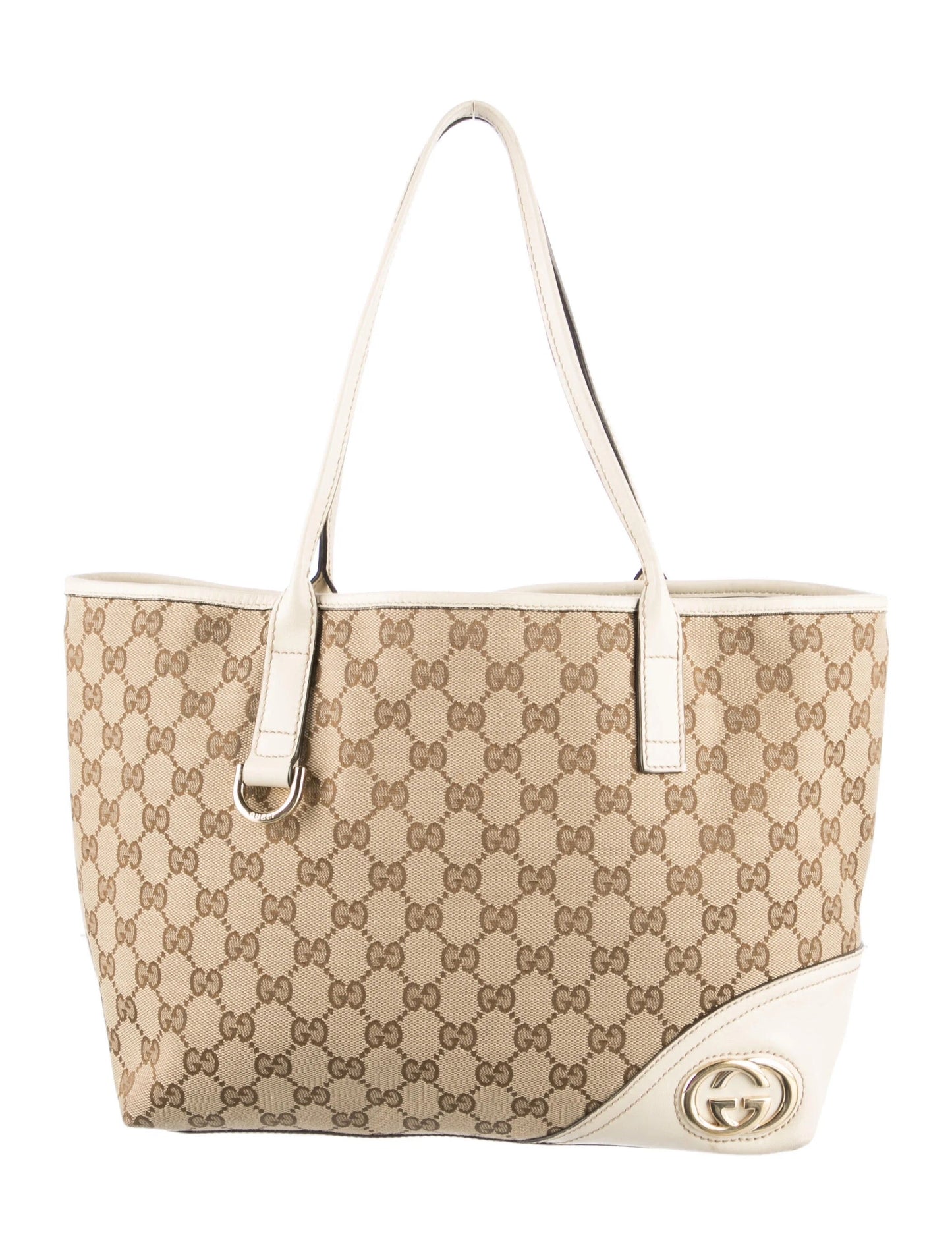 GUCCI MONOGRAM BRITT JACQUARD MEDIUM TOTE BAG