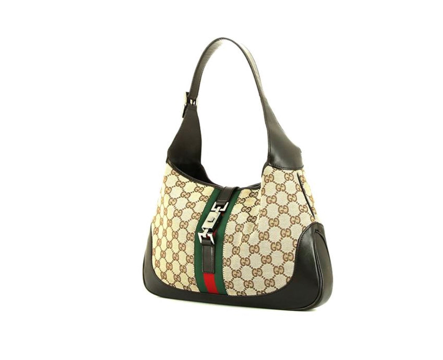 GUCCI GG MONOGRAM WEB JACKIE O HOBO BAG