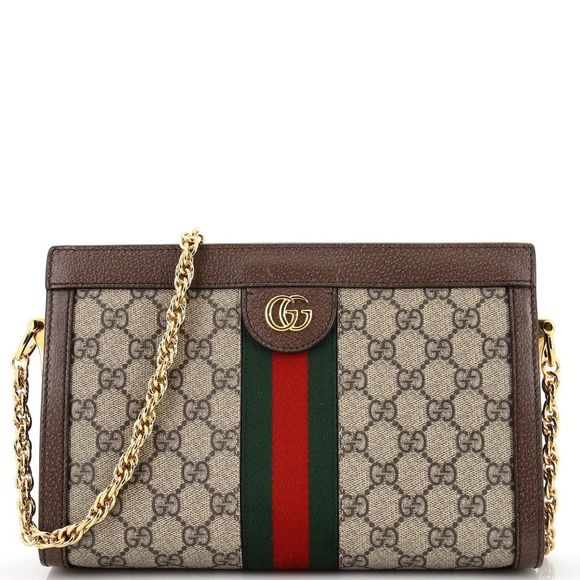 GUCCI OPHIDIA GG SUPREME CHAIN SHOULDER BAG