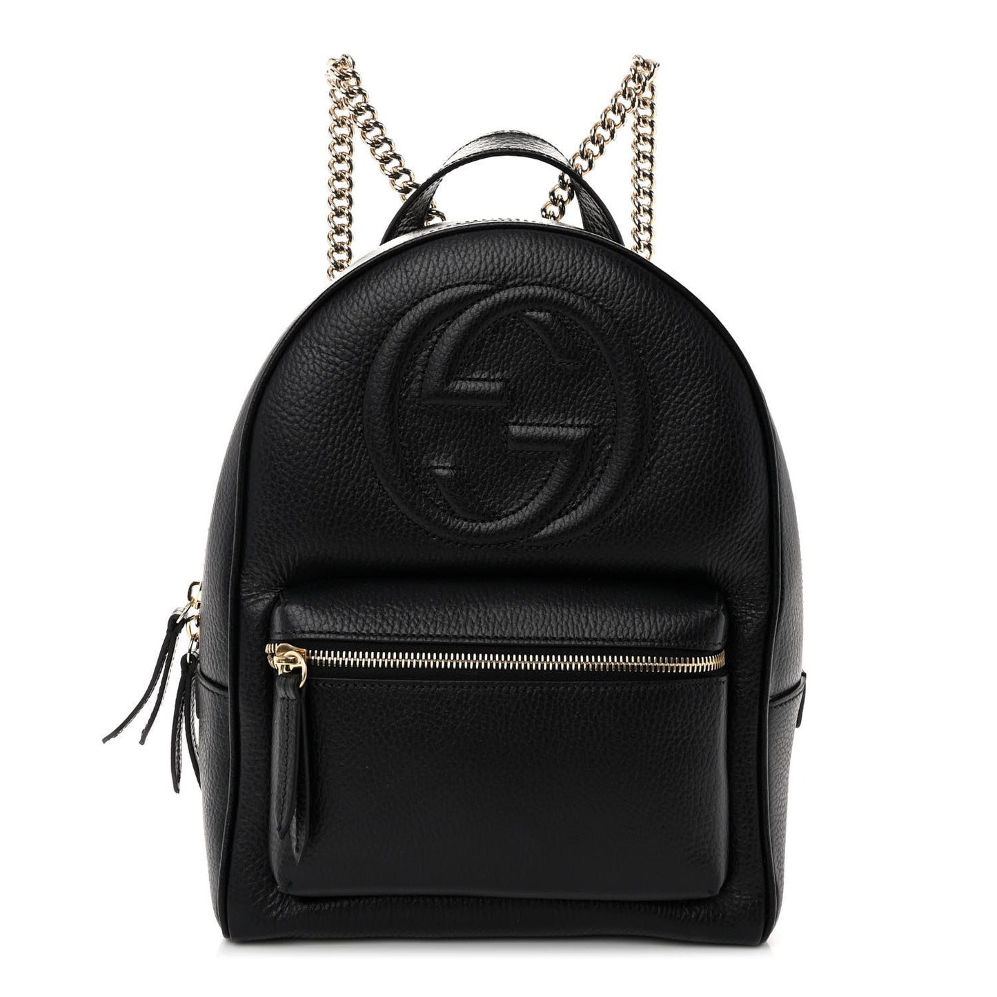 GUCCI PEBBLED CALFSKIN SOHO CHAIN BACKPACK