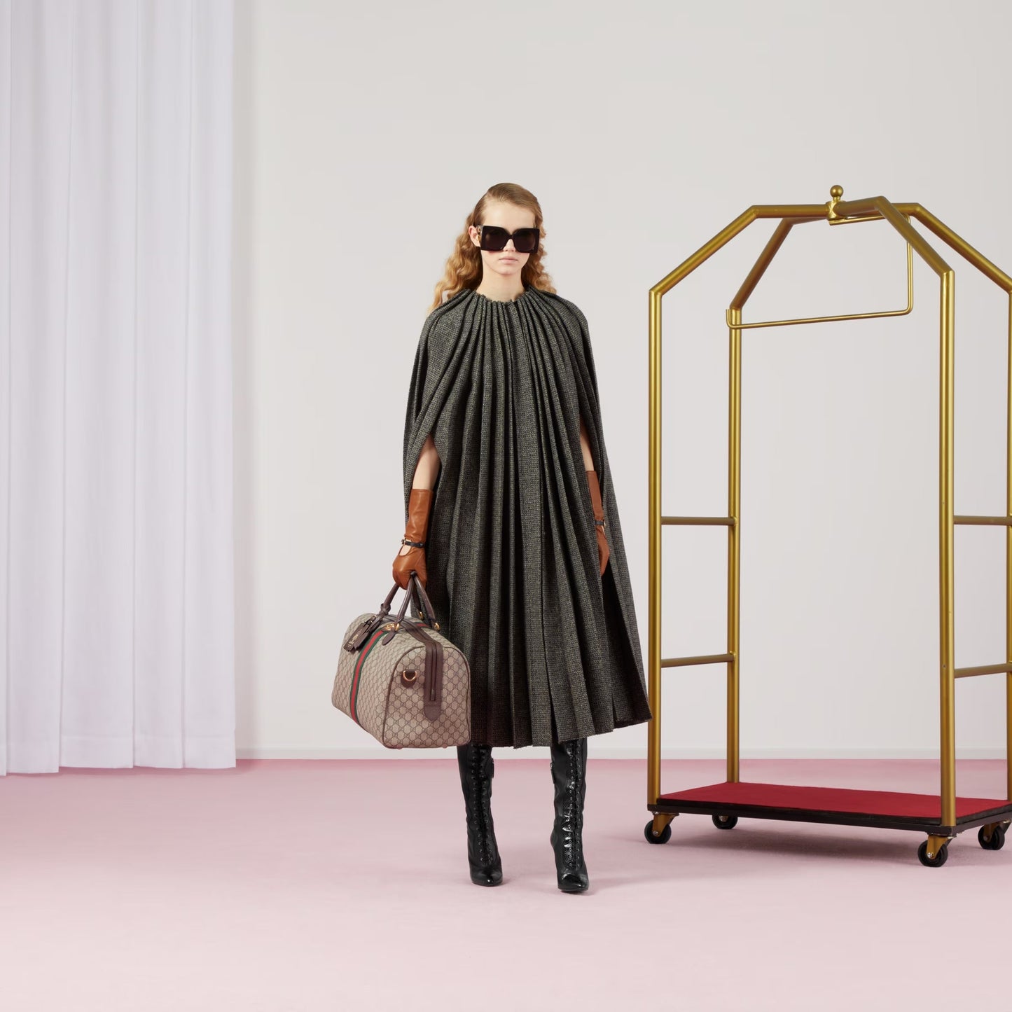 GUCCI GG OPHIDIA SAVOY MEDIUM DUFFLE BAG