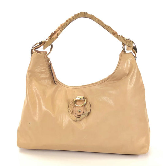 GUCCI SABRINA RUFFLE LEATHER HOBO BAG