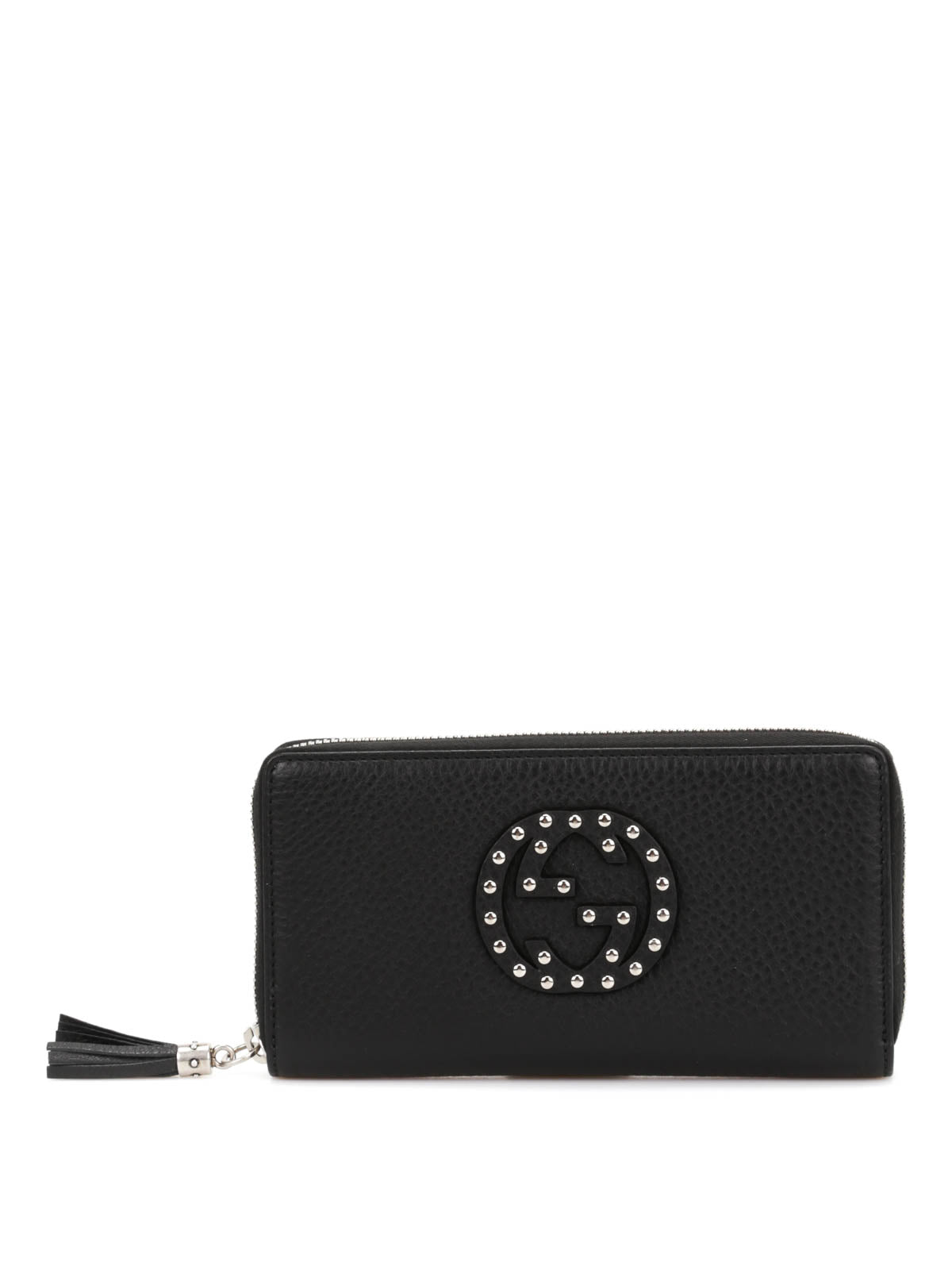 GUCCI SOHO STUDDED LEATHER WALLET