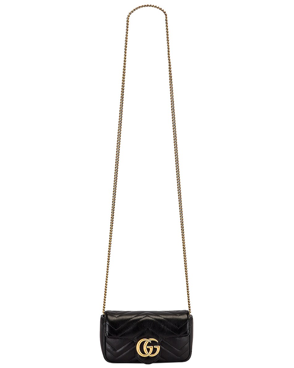 GUCCI GG MARMONT SUPER MINI LEATHER BAG