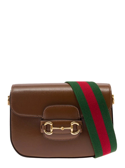 GUCCI CALFSKIN LEATHER HORSEBIT 1955 MINI CROSSBODY BAG