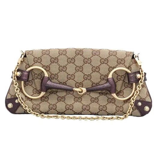 GUCCI X TOM FORD MONOGRAM HORSEBIT CLUTCH